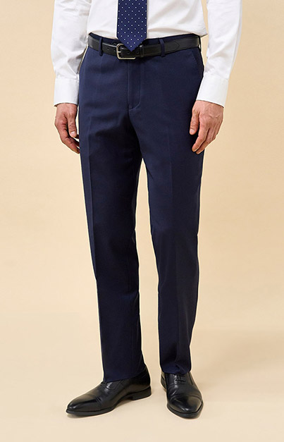 Navy Stretch Trousers